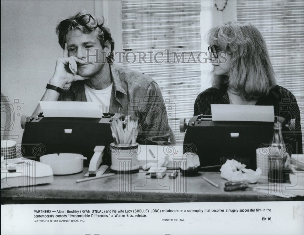 1984 Press Photo Ryan O'Neal & Shelley Long in Irreconcilable Differences- Historic Images