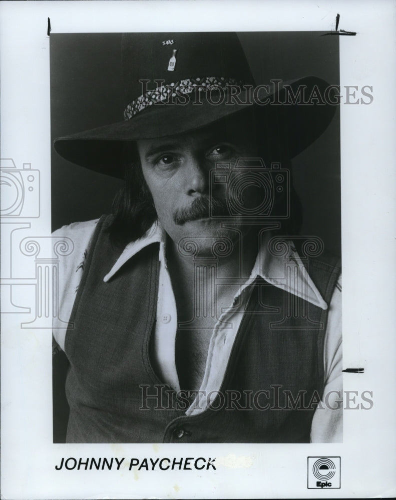 1984 Press Photo Johnny Paycheck Country Music Singer Songwriter Musician- Historic Images