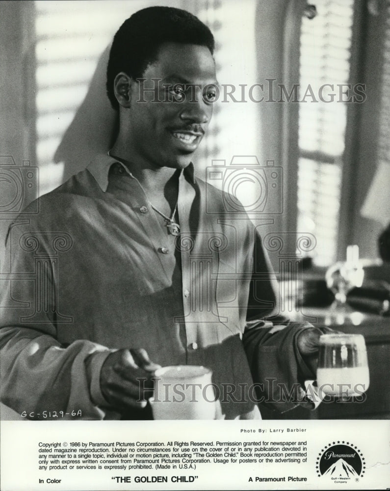 1987 Press Photo Eddie Murphy in The Golden Child - cvp49256- Historic Images