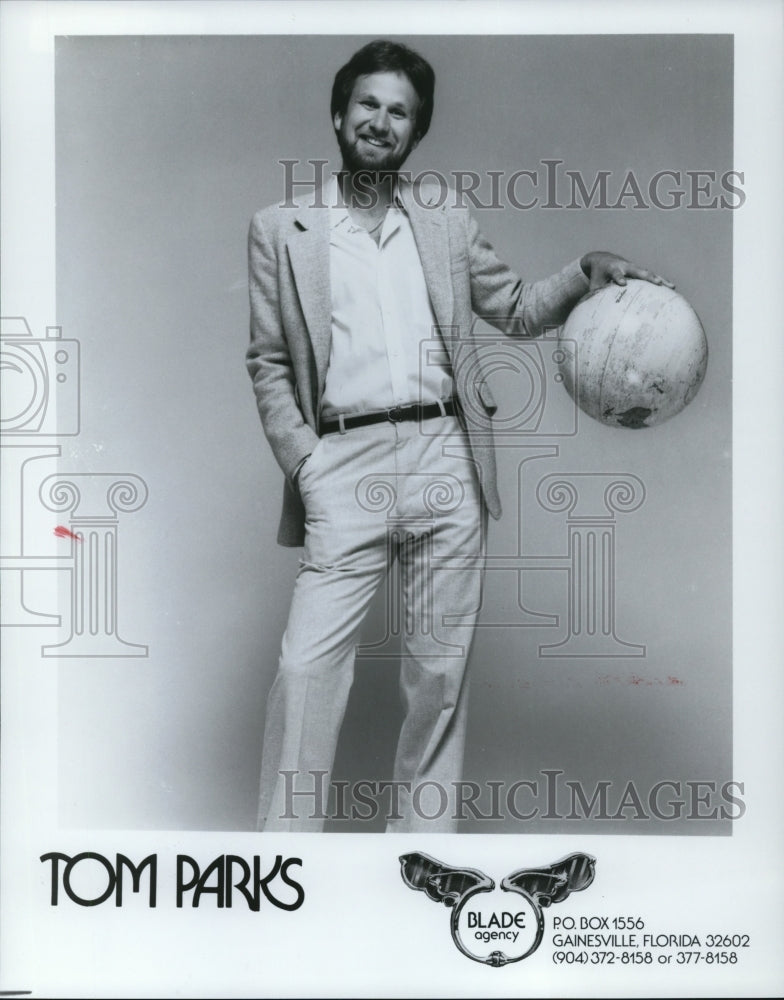 1986 Press Photo Tom Parks American Comedian Actor Writer and Producer- Historic Images