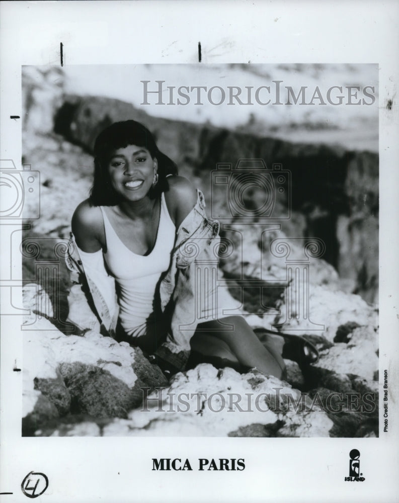 1989 Press Photo Singer Mica Paris - cvp49729- Historic Images