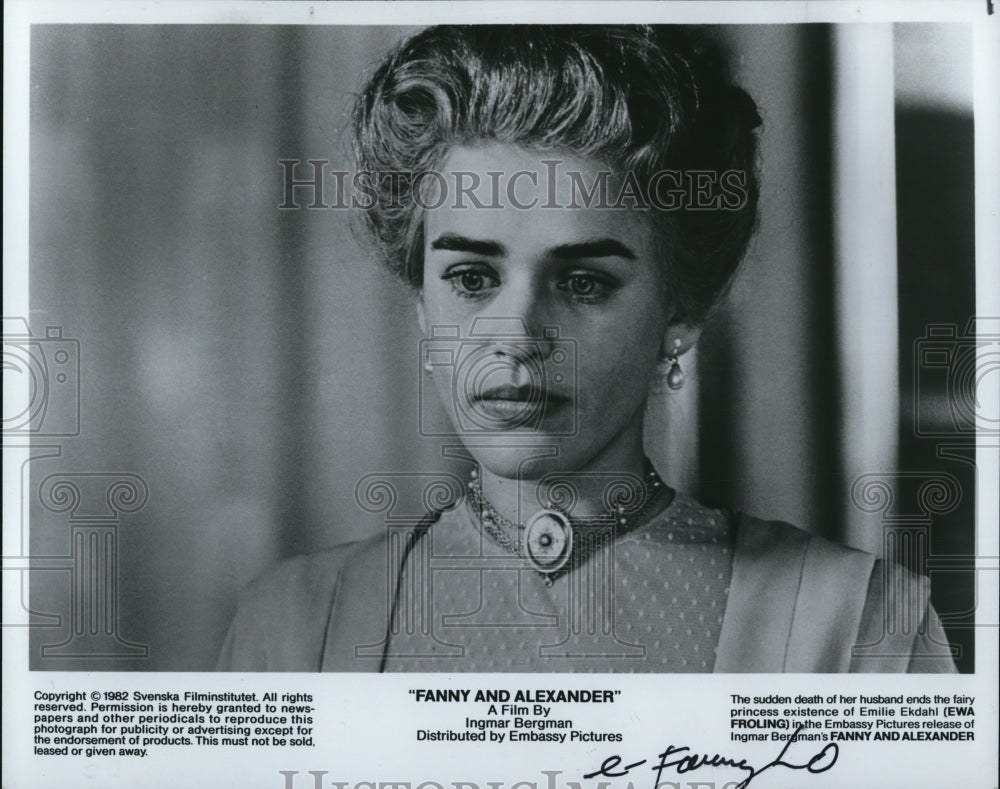 1982 Press Photo Ewa Froling in Fanny and Alexander - cvp50077- Historic Images