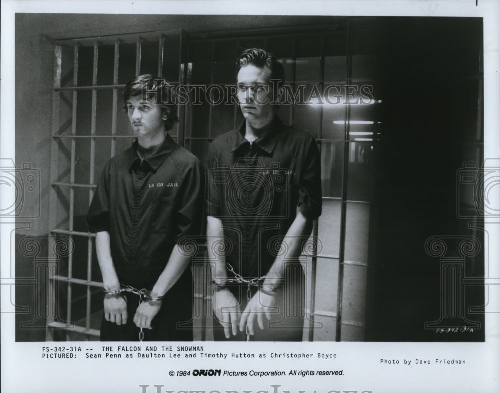 1984 Press Photo Sean Penn & Timothy Hutton The Falcon And The Snowman - 380- Historic Images