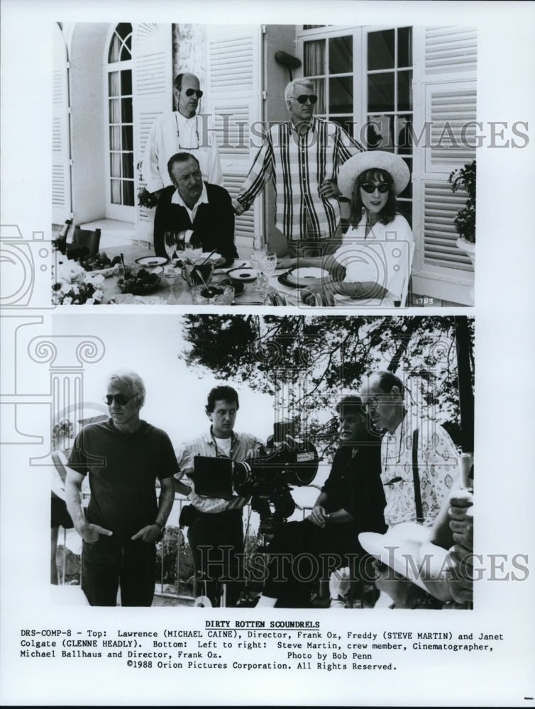 1988 Press Photo Director Frank Oz in Dirty Rotten Scoundrels. - cvp50197- Historic Images