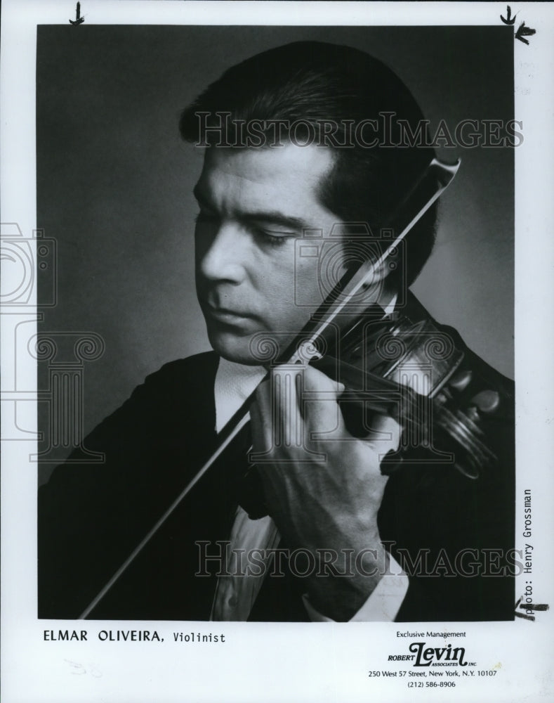 1985 Press Photo Elmar Oliveira American Contemporary Violinist - cvp50370- Historic Images