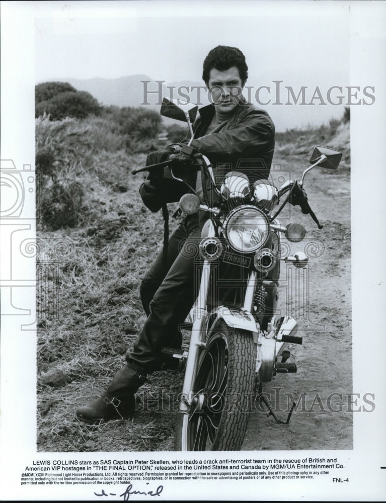 1983 Press Photo Lewis Collins in The Final Option - cvp50410- Historic Images