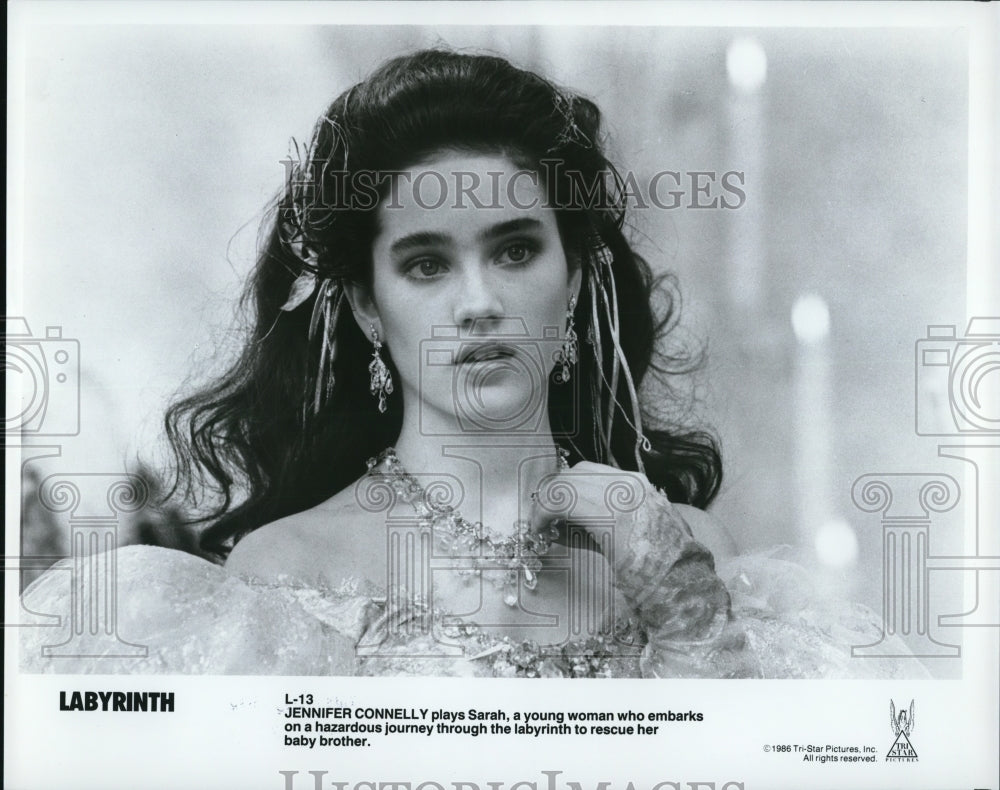 1986 Press Photo Jennifer Connelly in Labyrinth - cvp50647- Historic Images