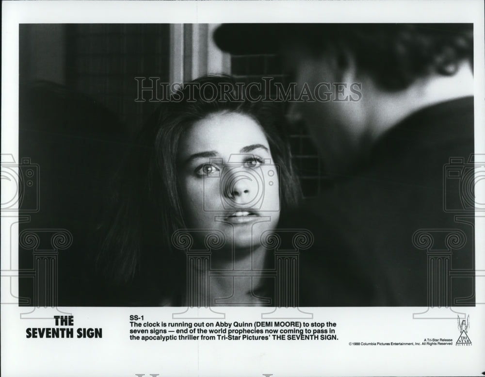 1988 Press Photo Demi Moore in The Seventh Sign - cvp50677- Historic Images