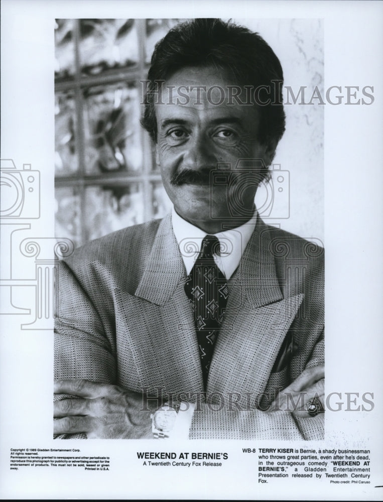 1989 Press Photo Terry Kiser in Weekend At Bernies - cvp50873- Historic Images