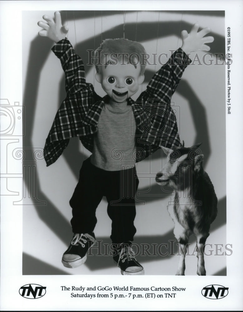 1995 Press Photo Scene from Rudy and Gogo World Famous Cartoon Show - cvp51294- Historic Images