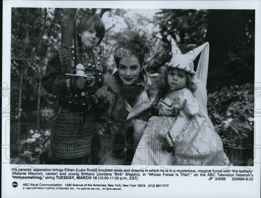 1988 Press Photo Luke Rossi Melanie Mayron Thirty Something - cvp51448- Historic Images