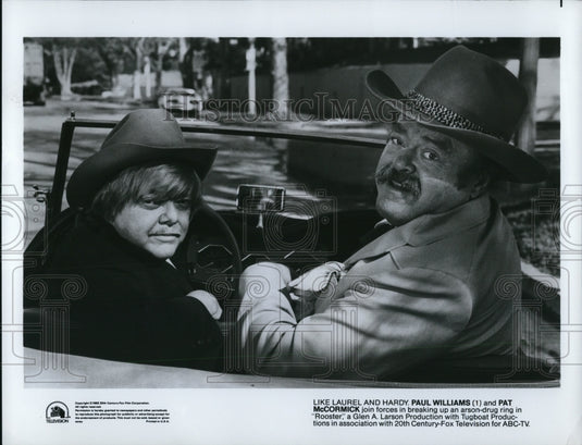 1982 Press Photo Paul Williams Pat McCormick in Rooster - cvp51456- Historic Images