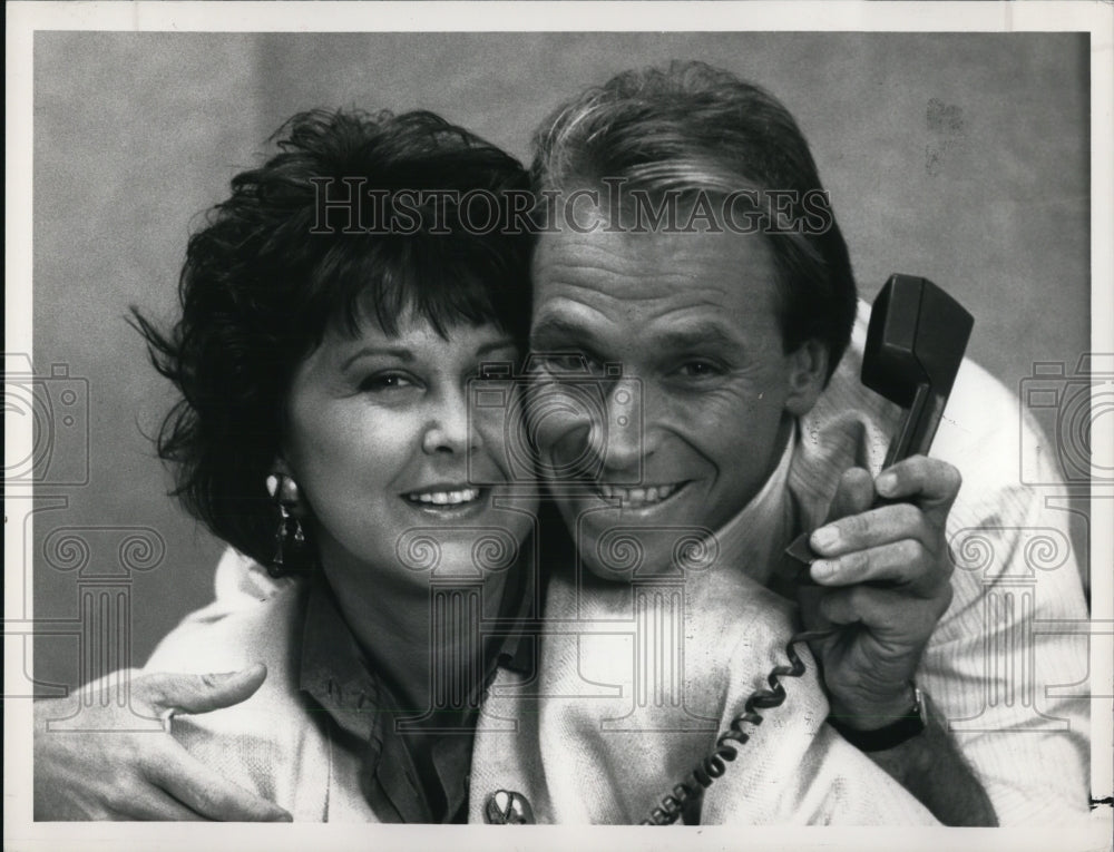 1987 Press Photo Corbin Bernsen Susan Ruttan on L. A. Law - cvp51464- Historic Images