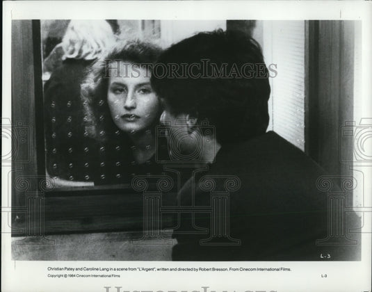 1984 Press Photo Christian Patey and Caroline Lang in L'Argent - cvp51516- Historic Images