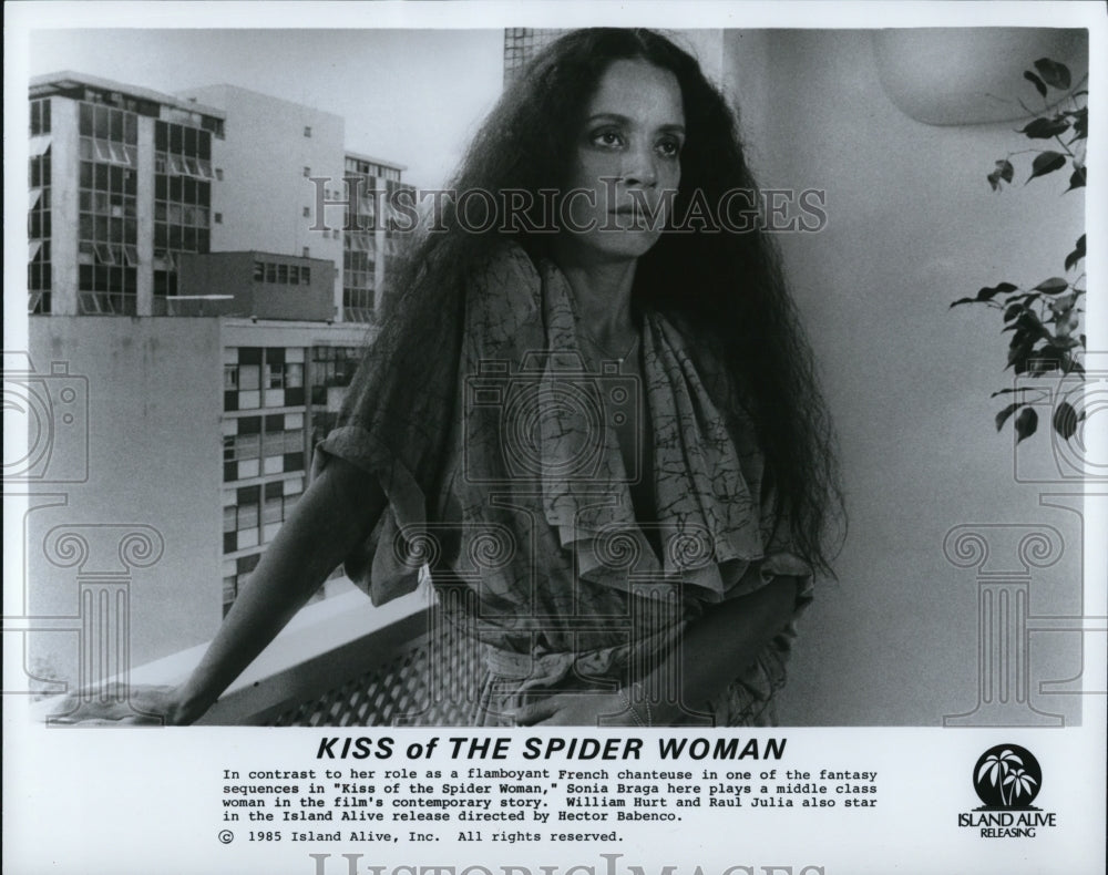 1985 Press Photo Sonia Braga stars in Kiss of the Spider Woman- Historic Images