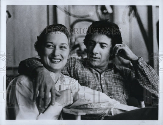 1984 Press Photo Meryl Streep and Dustin Hoffman star in Kramer vs. Kramer- Historic Images