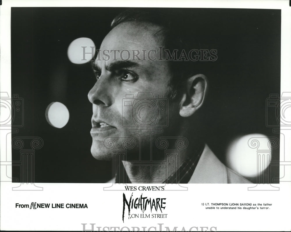 1984 Press Photo John Saxon as Lt. Thompson in Nightmare on Elm Street- Historic Images
