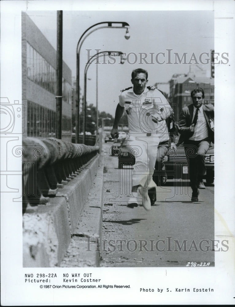 1987 Press Photo Kevin Costner stars in No Way Out - cvp52325- Historic Images