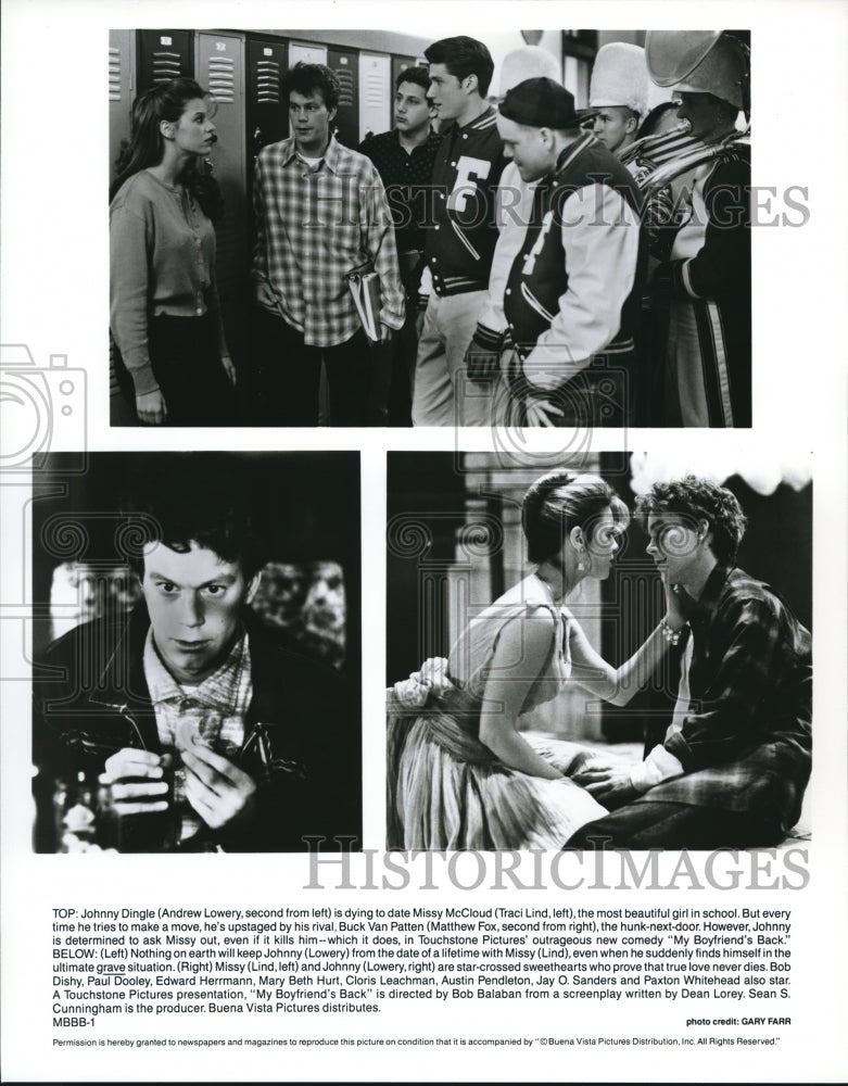 Undated Press Photo Andrew Lowery and Traci Lind star in My Boyfriend&#39;s Back- Historic Images