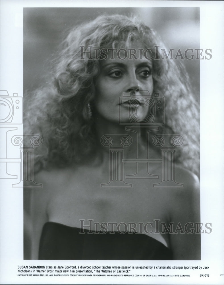 1987 Press Photo Susan Sarandon stars as Jane Spofford in Witches of Eastwick- Historic Images