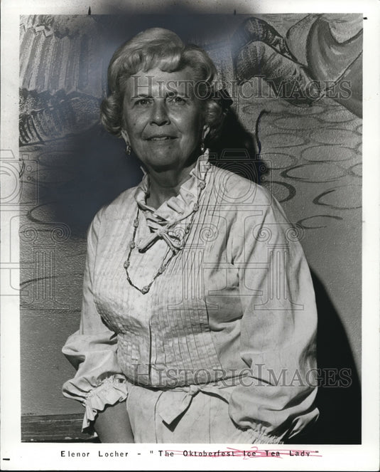 1983 Press Photo Elenor Locher Ethnic Chairman of Oktoberfest 1983- Historic Images