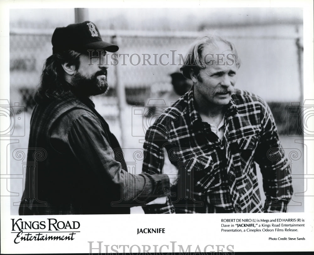 1989 Press Photo Robert De Niro and Ed Harris star in Jacknife - cvp52911- Historic Images