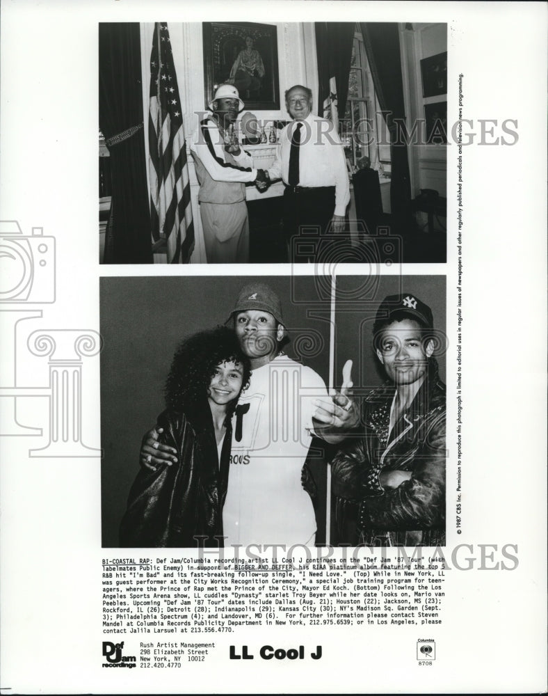 1987 Press Photo LL Cool J - cvp53146- Historic Images