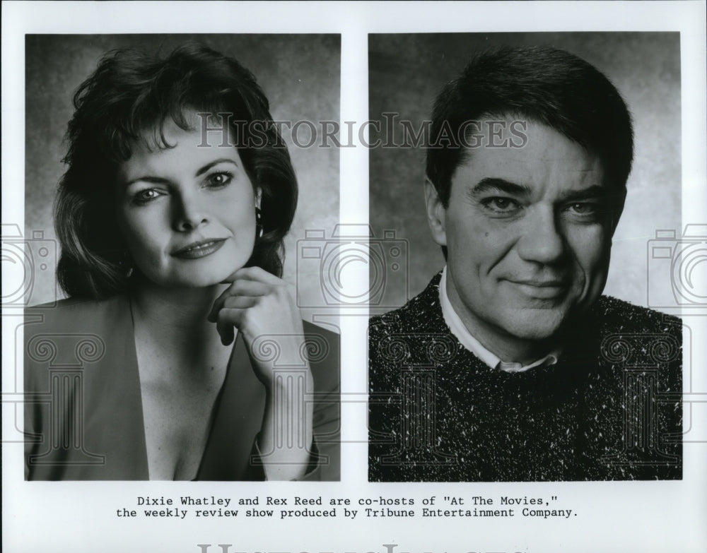 Press Photo Dixie Whatley Rex Reed At THe Movies - cvp53532- Historic Images