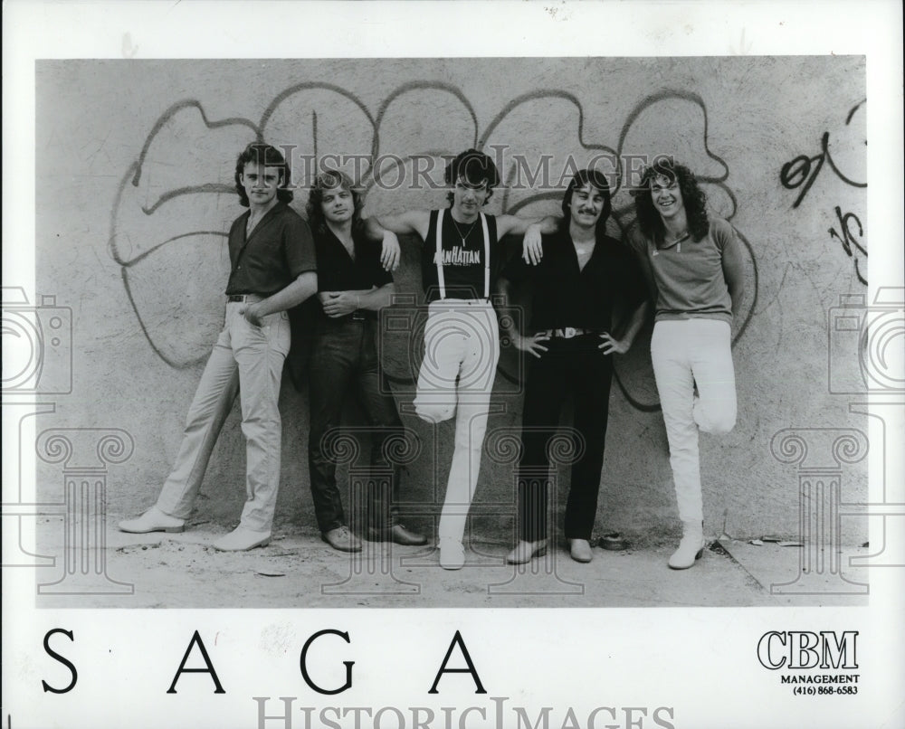1985 Press Photo Musical group Saga - cvp53589- Historic Images