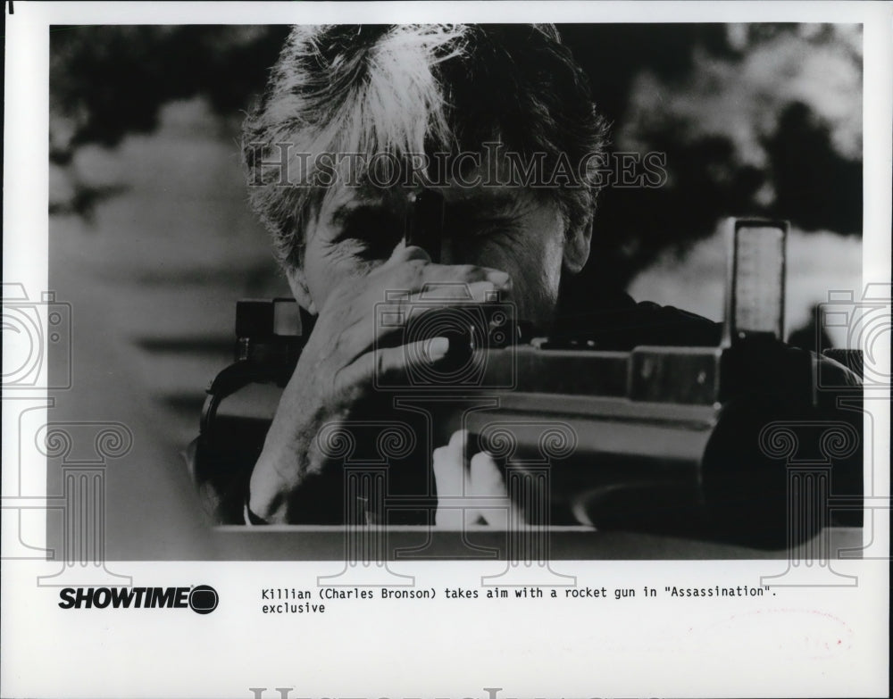 1988 Press Photo Charles Bronson in Assassination - cvp53627- Historic Images