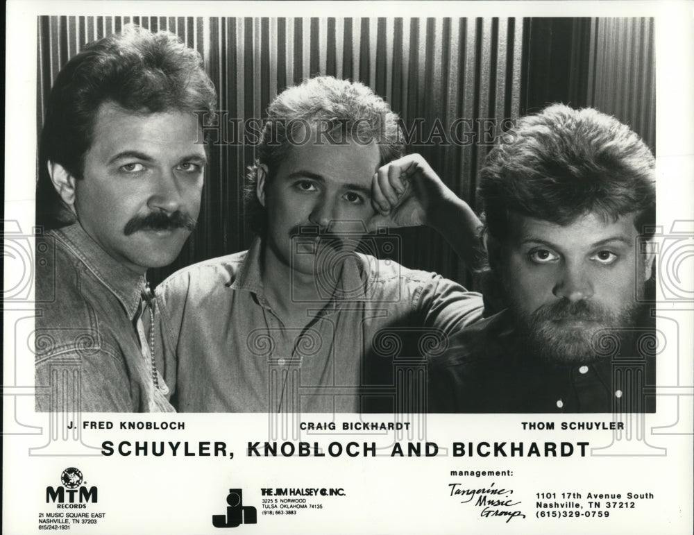 1987 Press Photo J. Fred Knobloch of Schuyler, Knobloch and Bickhardt- Historic Images
