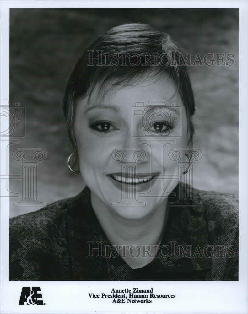 Undated Press Photo Annette Zimand Vice President Human Resources A&E Networks- Historic Images