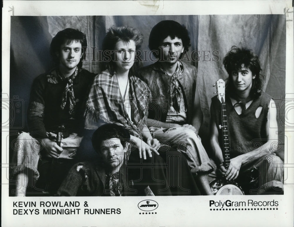 1982 Press Photo Kevin Rowland & Dexys Midnight Runners" - cvp54199- Historic Images