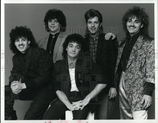 1987 Press Photo John Dean Joey Chot Rich Spina Jim Borsch and Troy Anthony- Historic Images