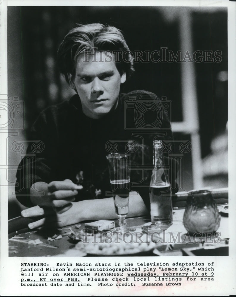 1988 Press Photo Kevin Bacon stars in Lemon Sky - cvp54750- Historic Images
