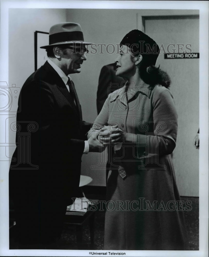 Press Photo Ernest Borgnine Colleen Dewhurst In POrtrait- Historic Images