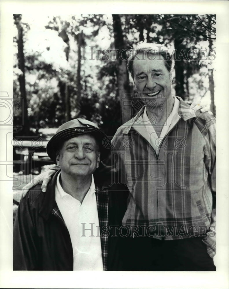 1987 Press Photo George C Scott &amp; Don Ameche in Pals - cvp55210- Historic Images