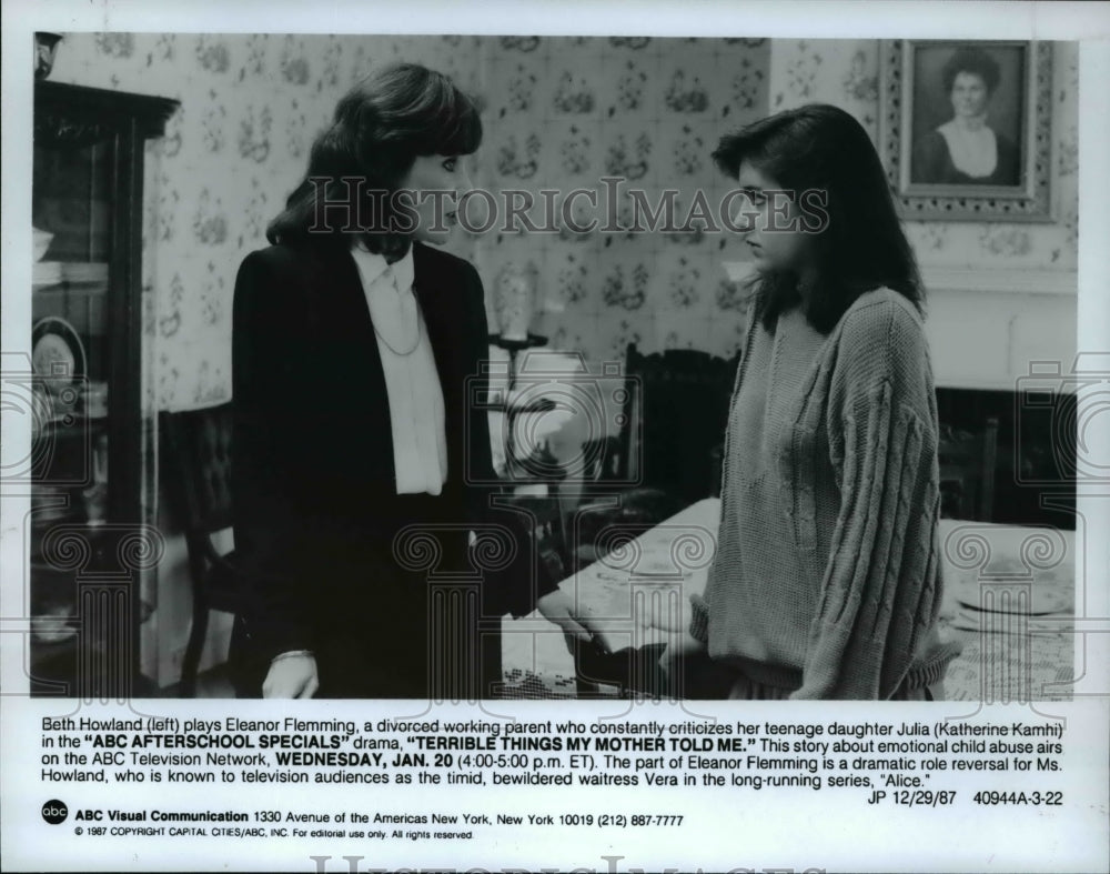 1987 Press Photo TV Program ABC After School Specials - cvp55529- Historic Images