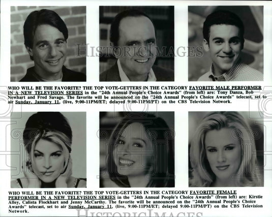 Press Photo People's Choice Awards Tony Danza Bob Newhart Fred Savage- Historic Images