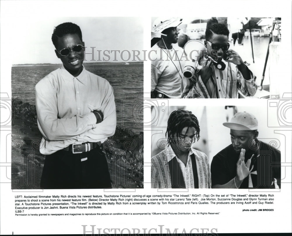 Press Photo Matty Rich on the set of The Inkwell - cvp56439- Historic Images