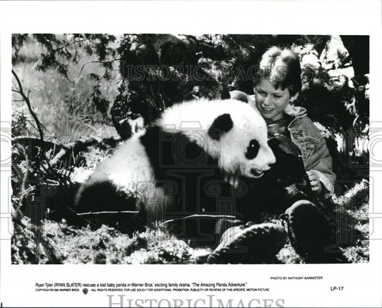 1995 Press Photo Ryan Slater stars as Ryan Tyler in The Amazing Panda Adventure- Historic Images