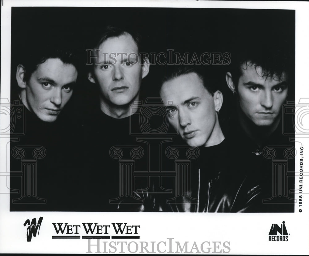 1988 Press Photo Musical Group Wet Wet Wet - cvp56731- Historic Images