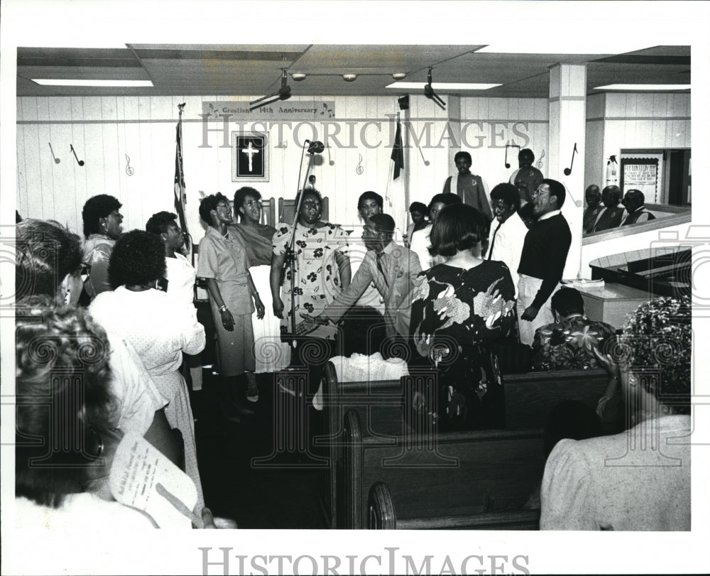 1987 Press Photo United Voices of Faith at the Greater Faith Baptist Church 8830- Historic Images