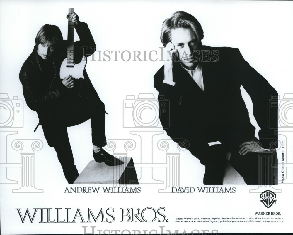 1987 Press Photo WIlliams Bros Music Group - cvp57159- Historic Images