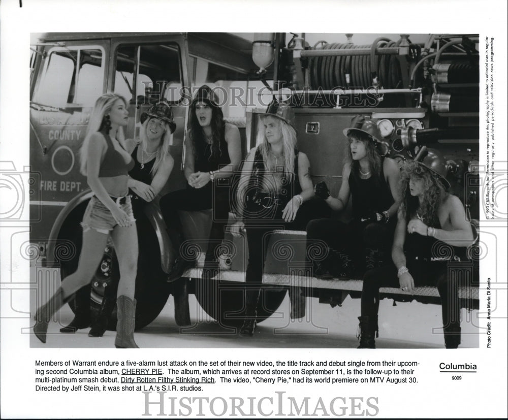 1983 Press Photo Musical Group Warrant - cvp57380- Historic Images