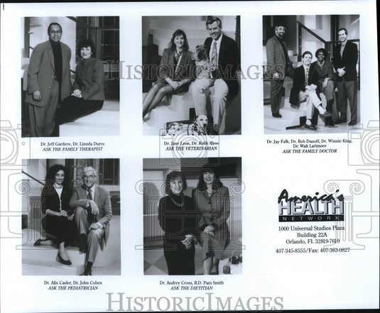 Press Photo Dr Jeff Gardere Dr Linda Durre Dr Jane Leon Dr Robb Hese Dr Alix Ca- Historic Images