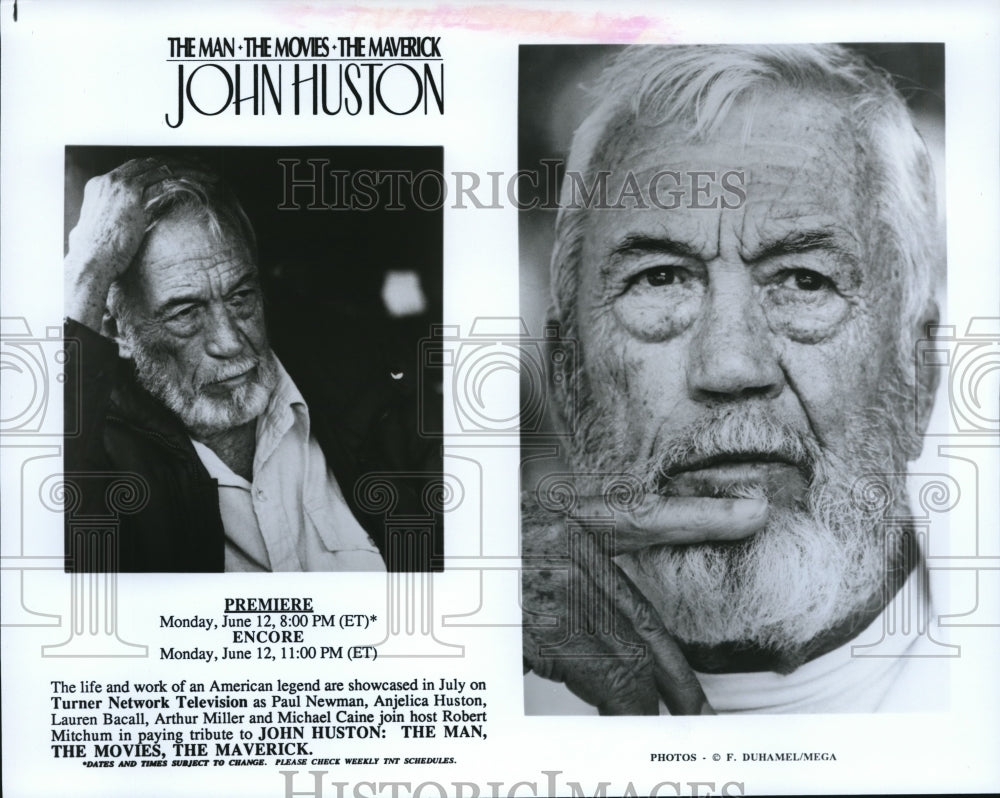 Press Photo John Huston profiled on The Man The Movies The Maverick TV special- Historic Images
