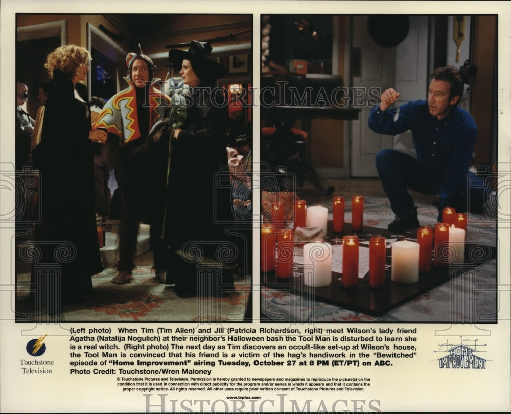 Press Photo Tim Allen Natalija Nogulic Patricia Richardson in Home Improvement- Historic Images