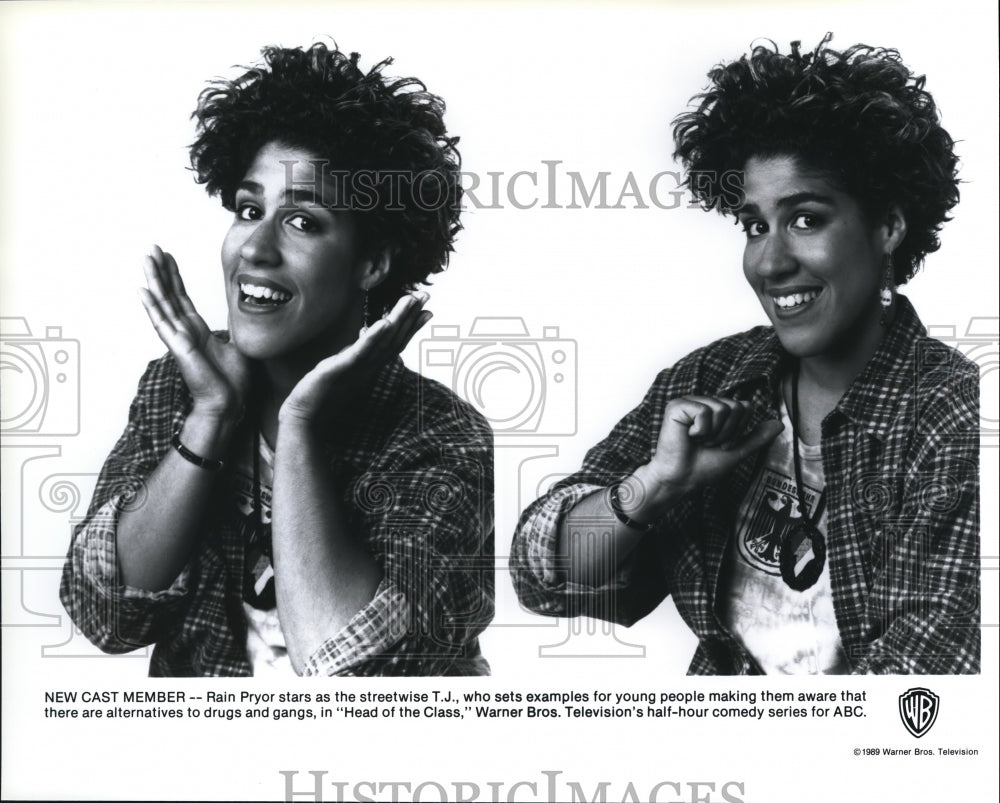1989 Press Photo Rain Pryor stars as T.J. in Head of the Class - cvp57661- Historic Images