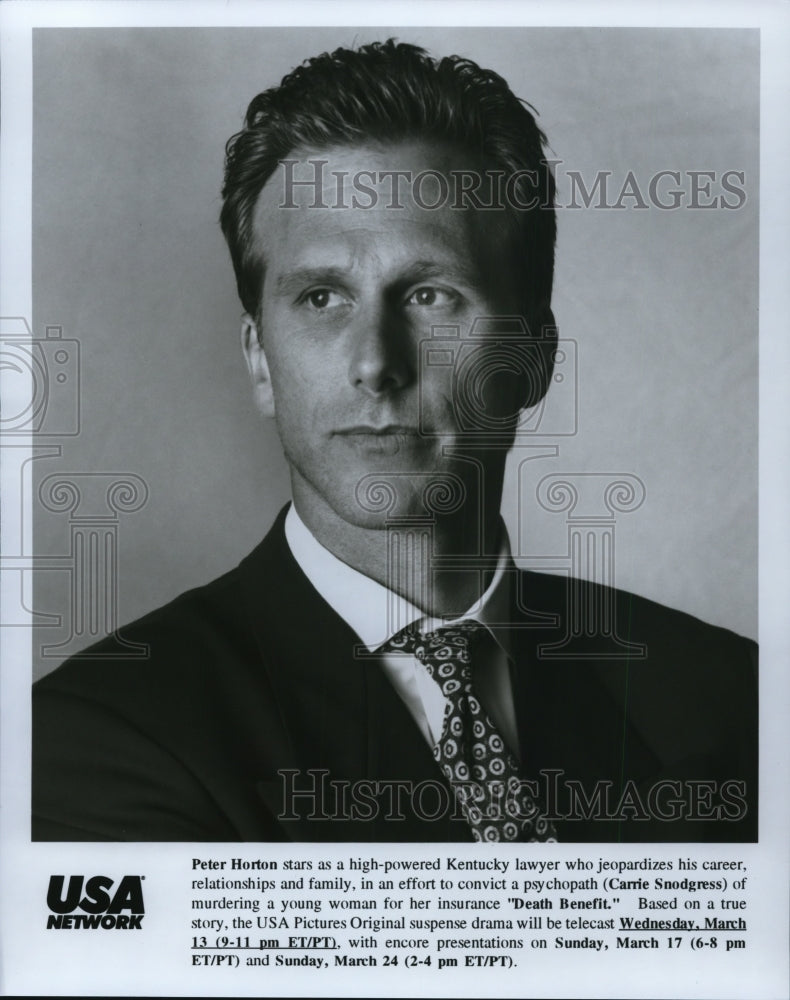 Press Photo Peter Horton in Death Benefit - cvp57756- Historic Images